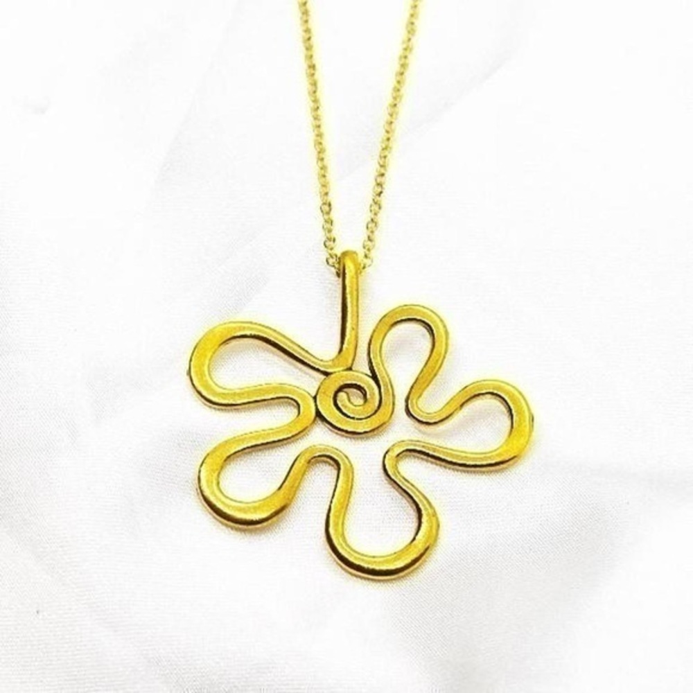 Y2K Doodle Flower Necklace